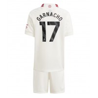 Manchester United Alejandro Garnacho #17 Replica Third Minikit 2023-24 Short Sleeve (+ pants)